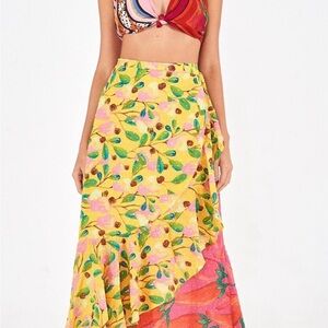 FARM Rio Garden Mix Wrap Skirt
